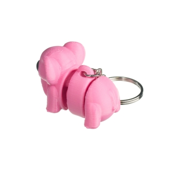 Słoń różowy - brelok do kluczy